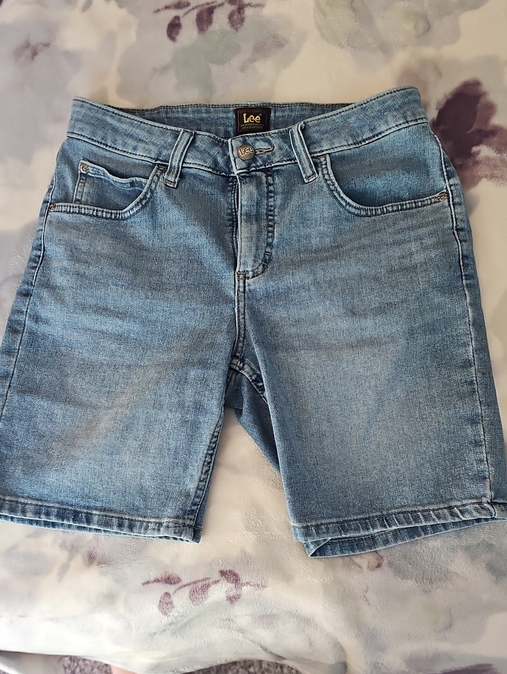 Lee Women's Light Blue Denim Jean Shorts